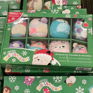 Squishmallows Holiday Ornament Set - Multicolor